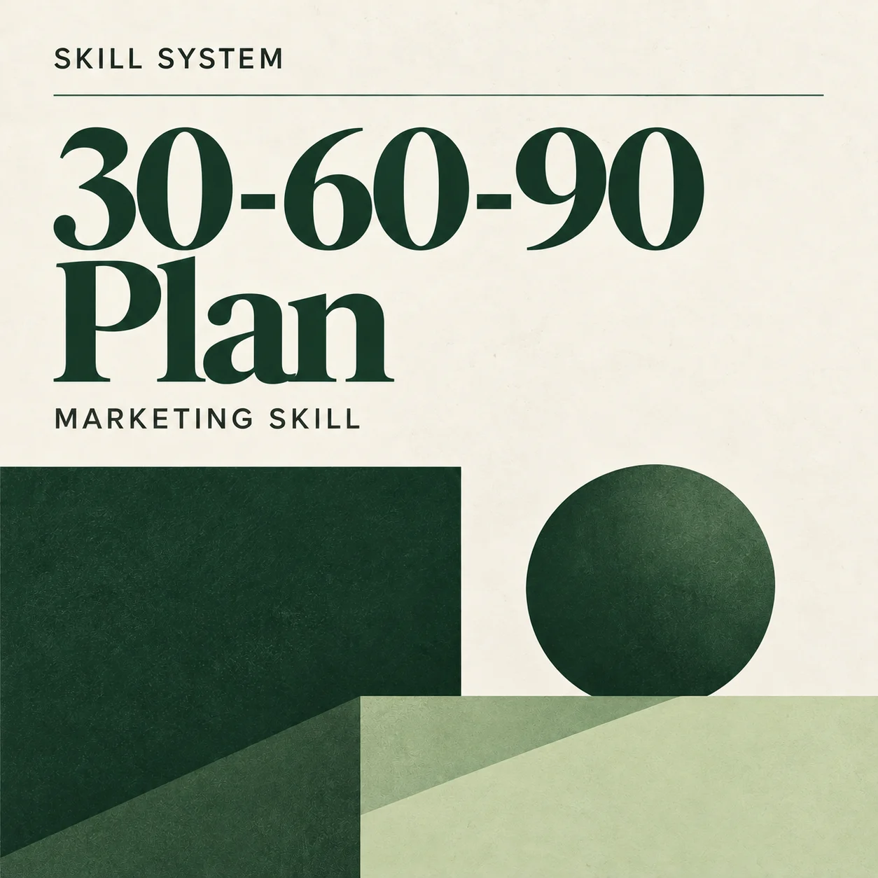 30-60-90 Plan — editorial cover