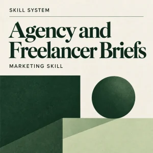 Agency and Freelancer Briefs — editorial cover