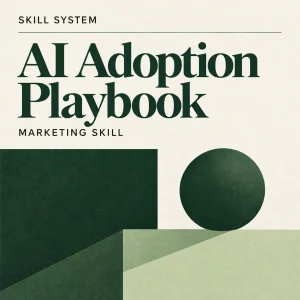 AI Adoption Playbook — editorial cover