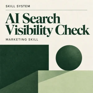 AI Search Visibility Check — editorial cover