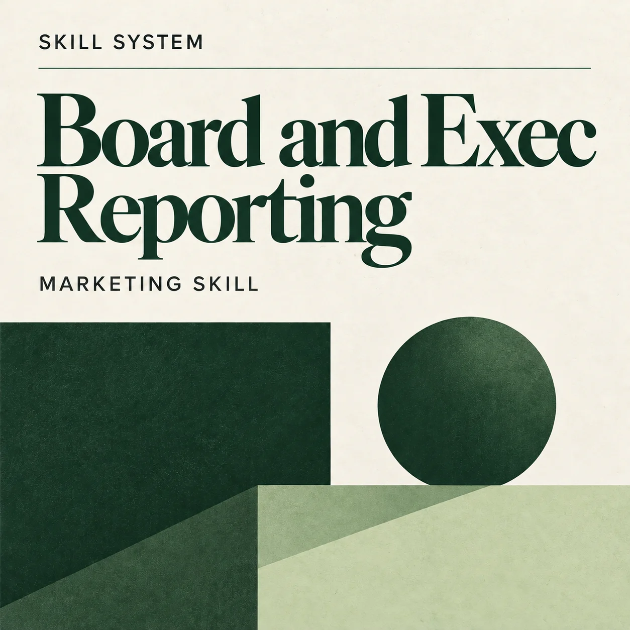 Board and Exec Reporting — editorial cover