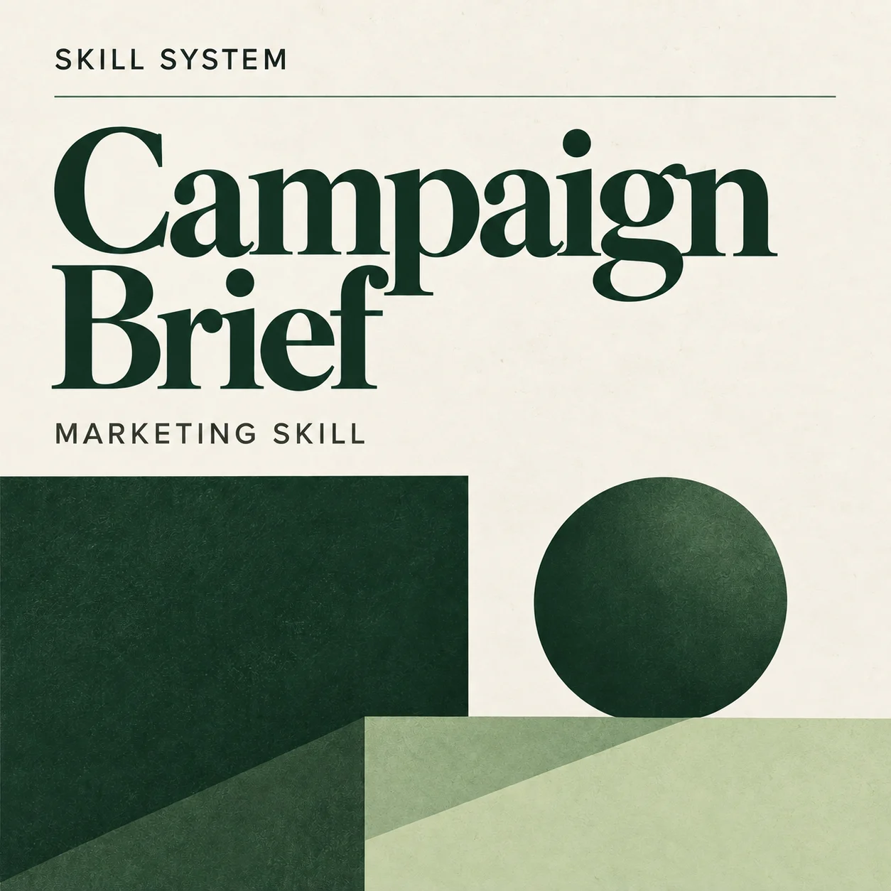 Campaign Brief — editorial cover