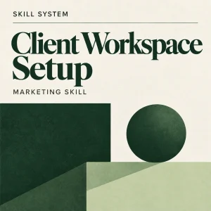 Client Workspace Setup — editorial cover