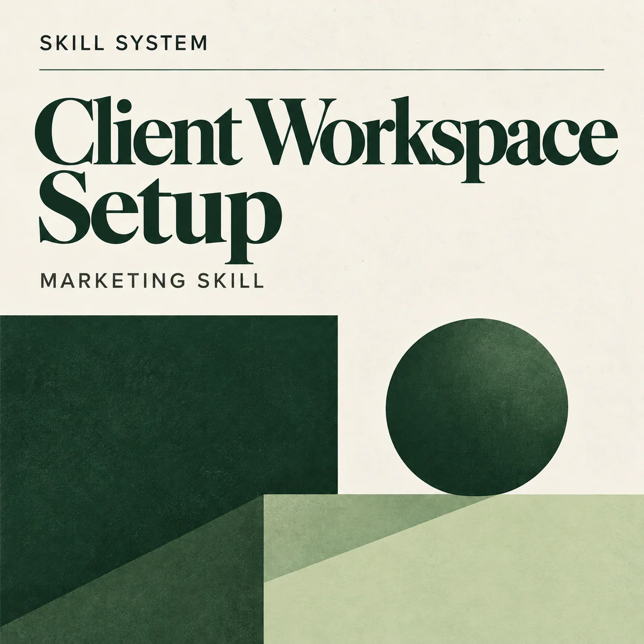 Client Workspace Setup — editorial cover