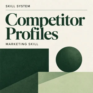 Competitor Profiles — editorial cover