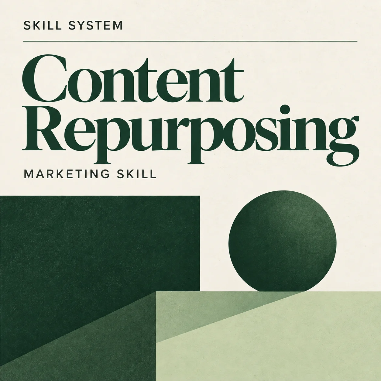 Content Repurposing — editorial cover