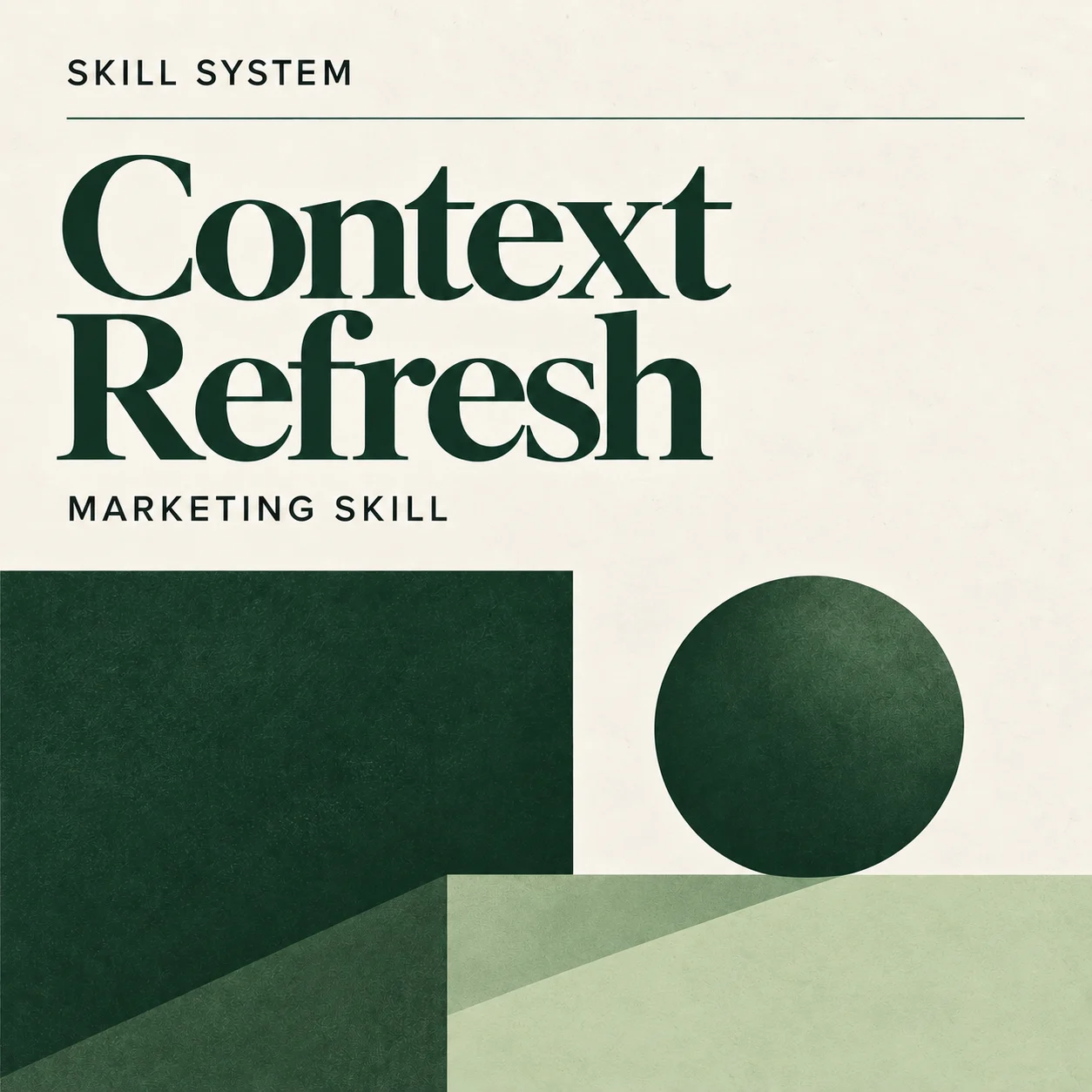 Context Refresh — editorial cover