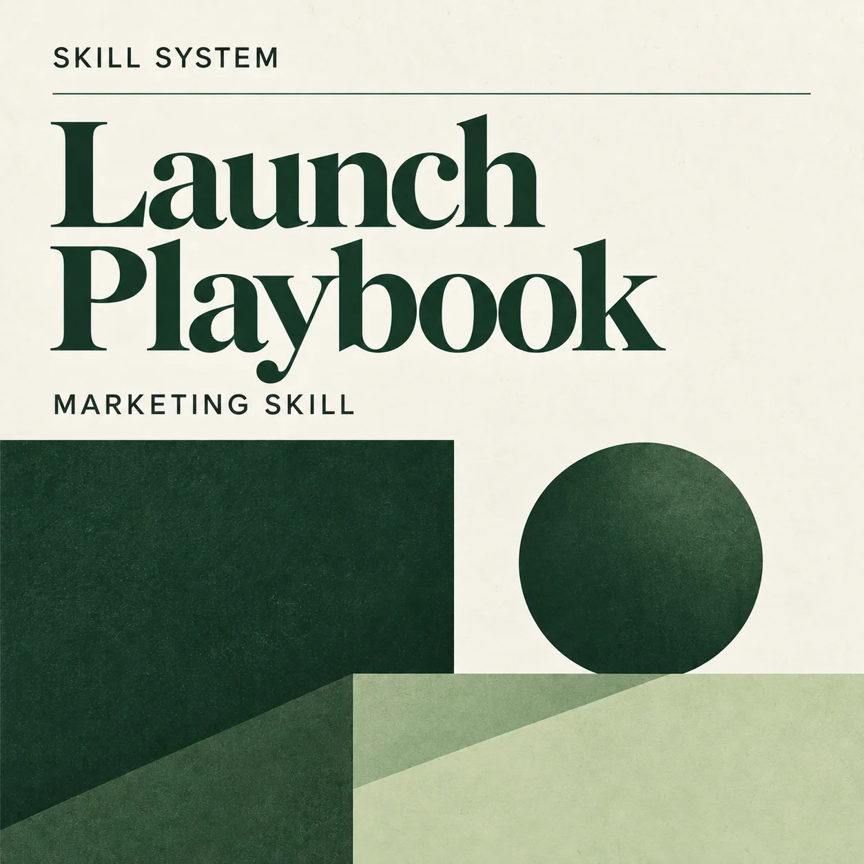 Launch Playbook — editorial cover