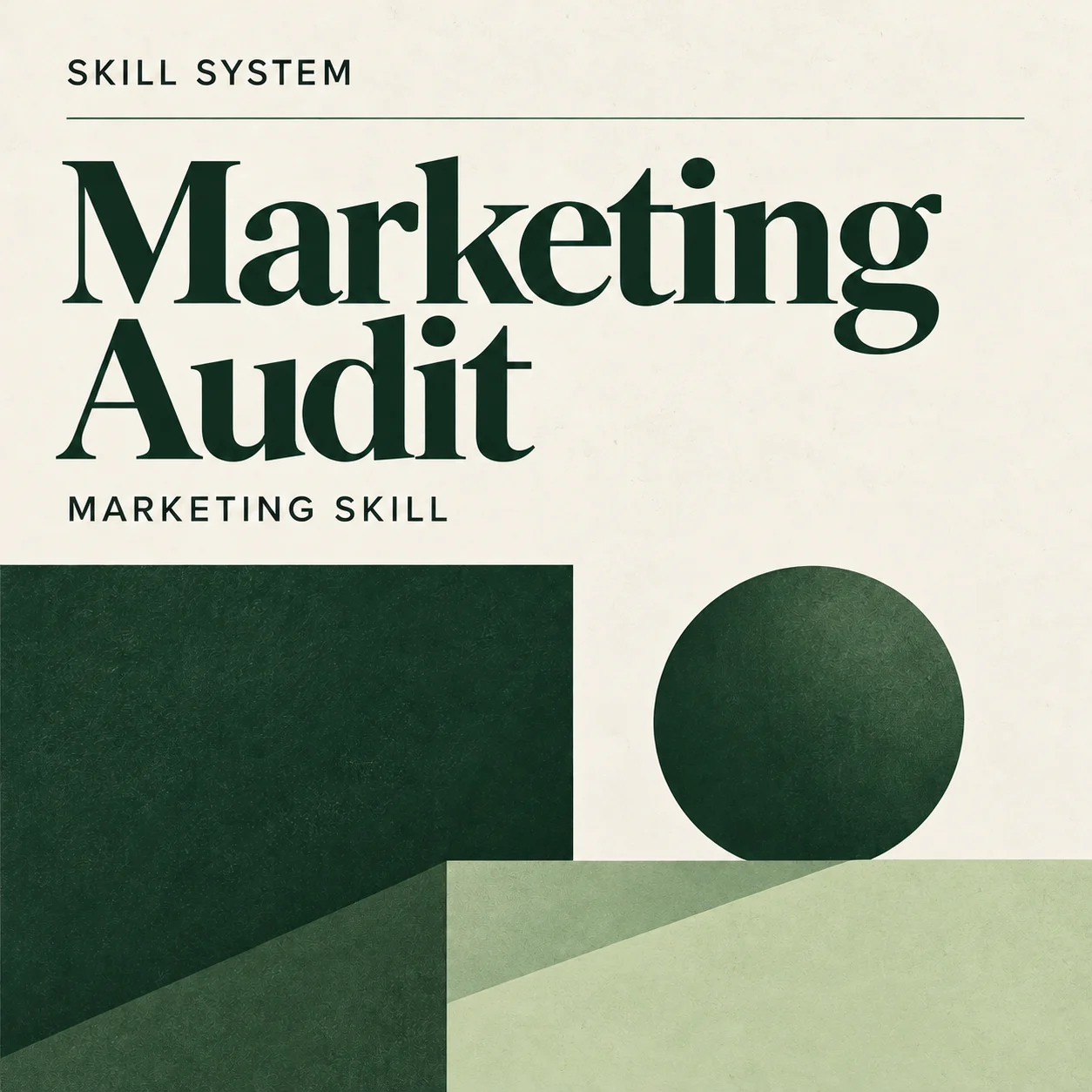 Marketing Audit — editorial cover