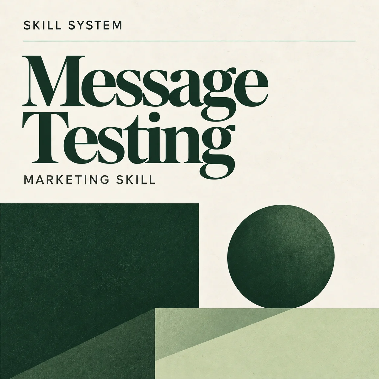 Message Testing — editorial cover