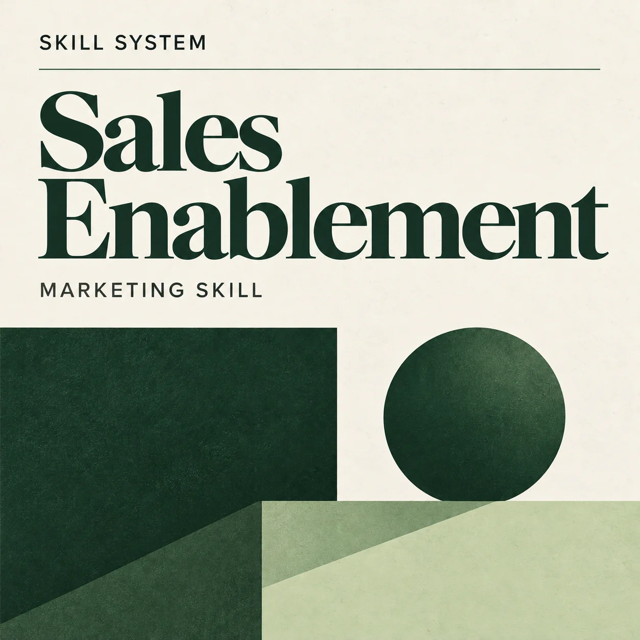 Sales Enablement — editorial cover