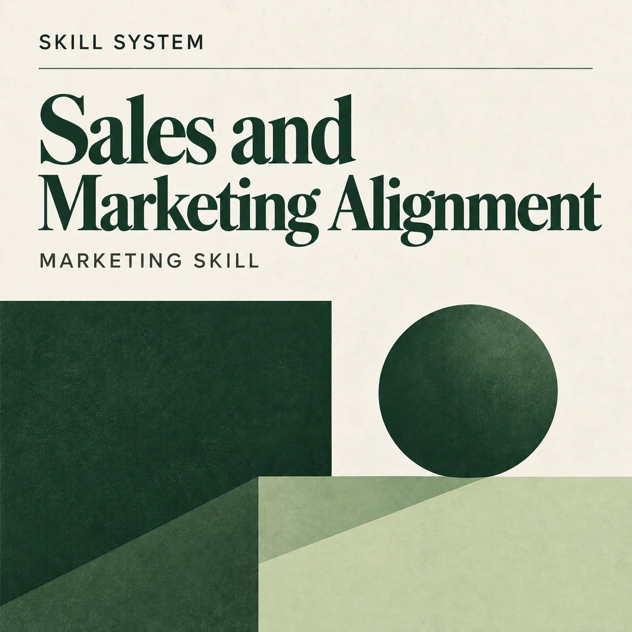 Sales and Marketing Alignment — editorial cover