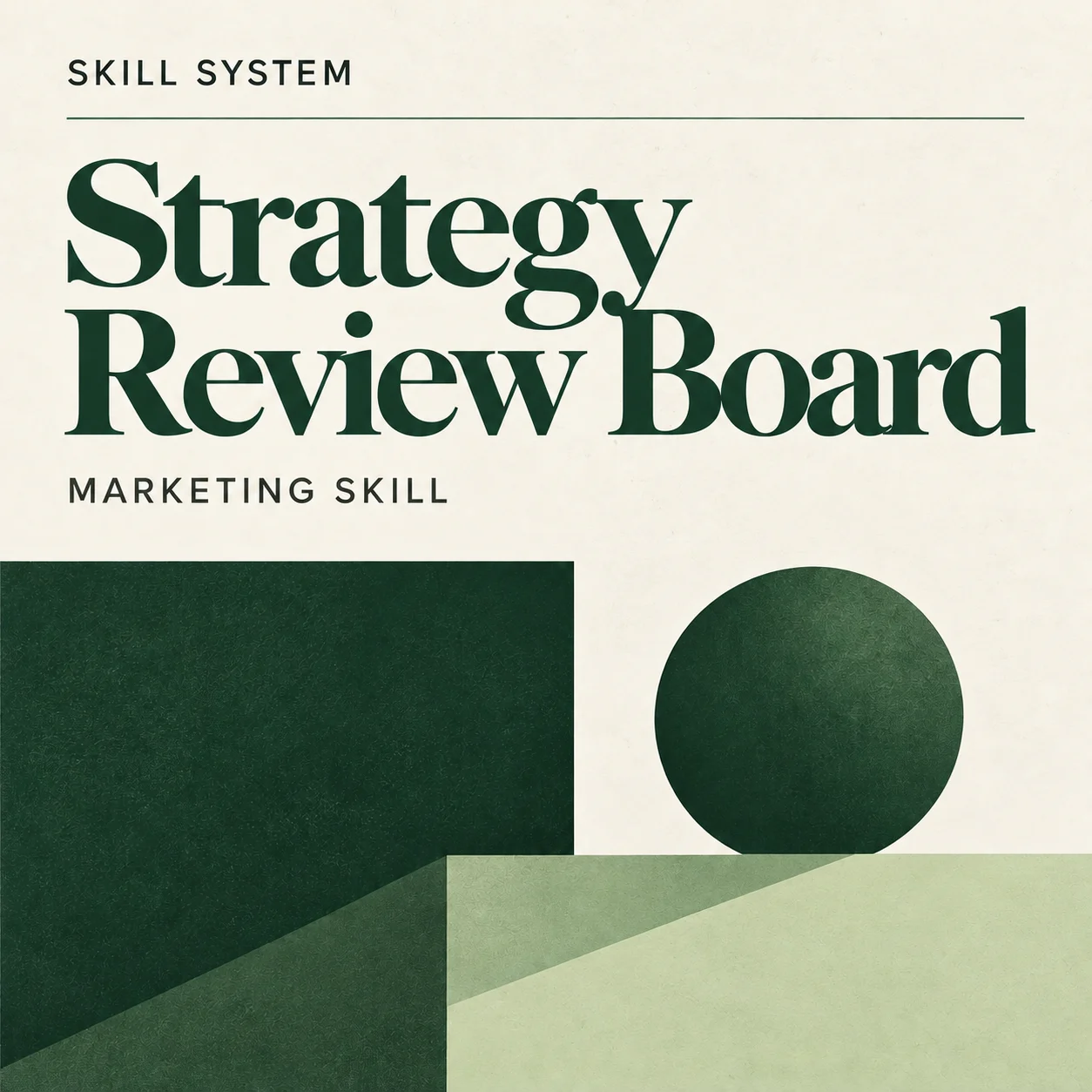 Strategy Review Board — editorial cover