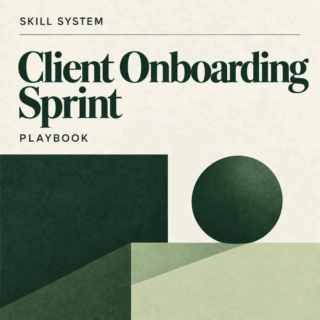 Client Onboarding Sprint — editorial cover