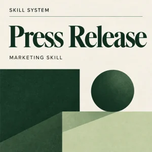 Press Release — editorial cover