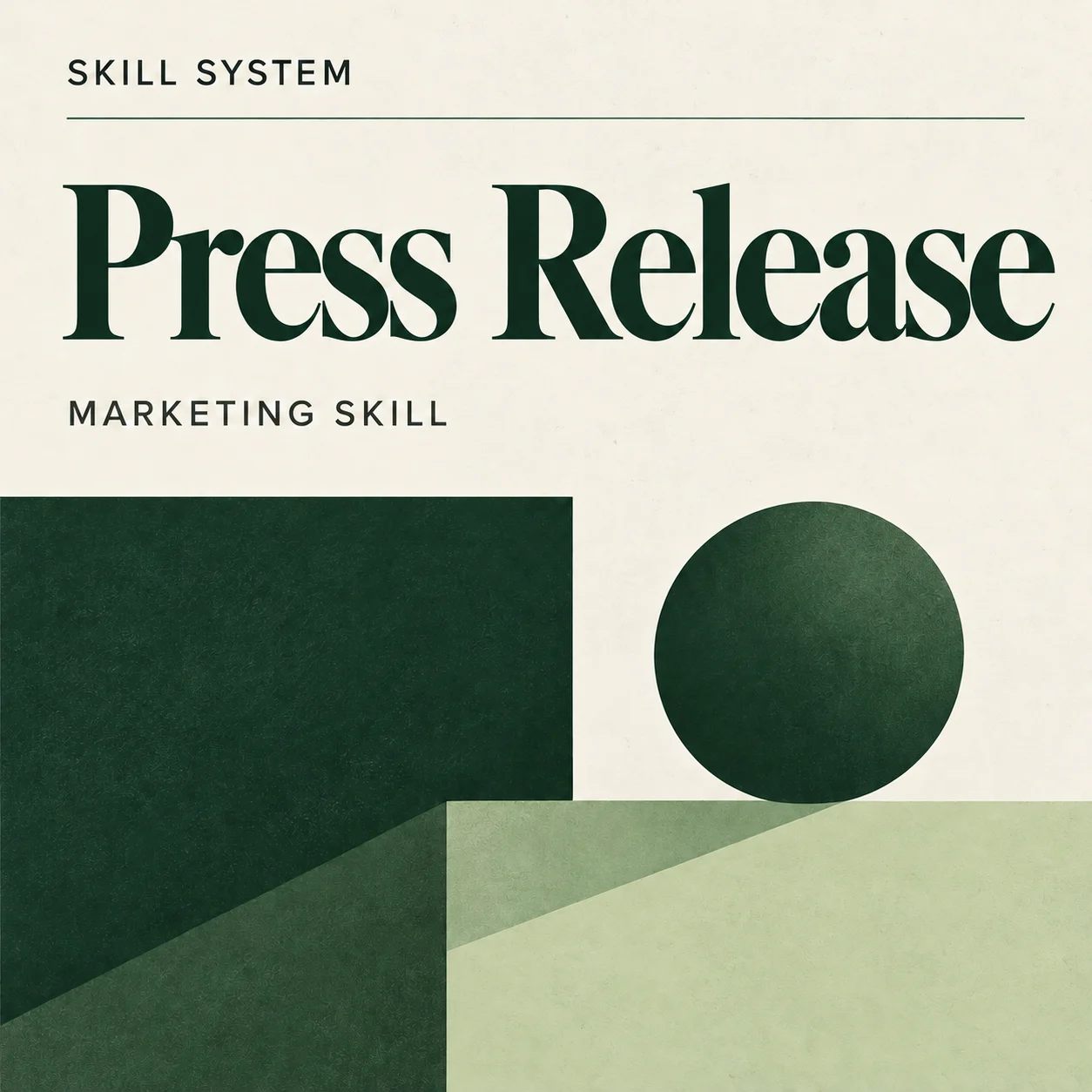 Press Release — editorial cover