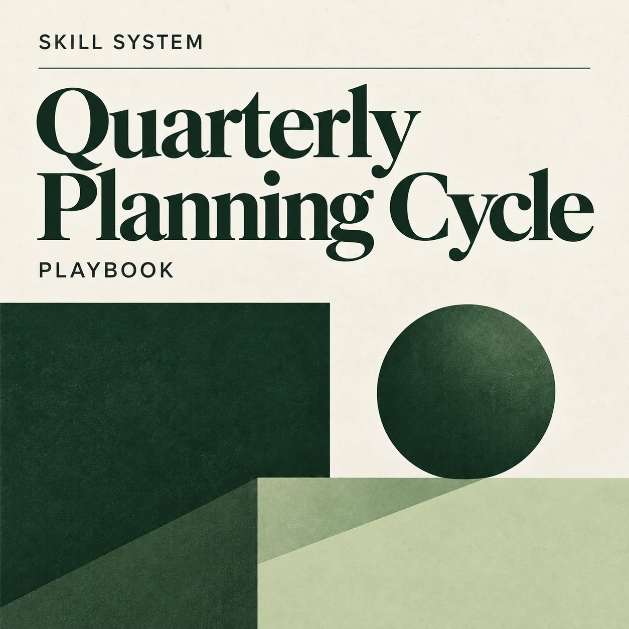 Quarterly Planning Cycle — editorial cover